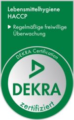 Lebensmittelhygiene HACCP - regelmäßige freiwillige Überwaschung - DEKRA zertifiziert